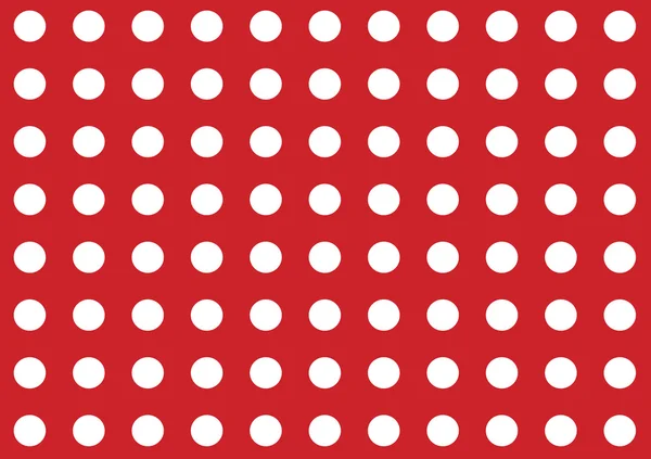 Bright red seamless polka dot pattern background