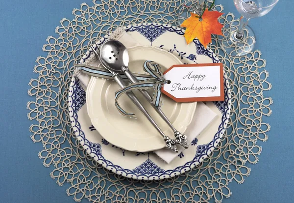 Thanksgiving individual dining table place setting