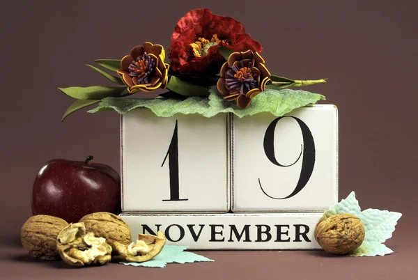 Save the date calendar for every individual day in November