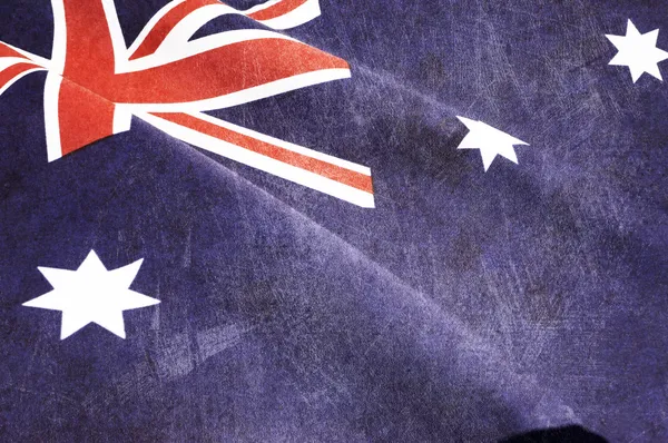 Background close up of Australian Southern Cross flag for nation