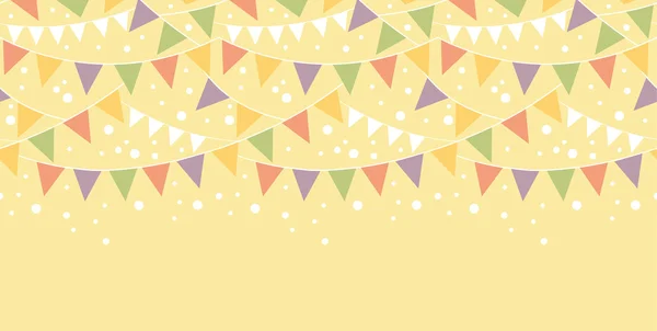 Birthday Decorations Bunting Horizontal Seamless Pattern