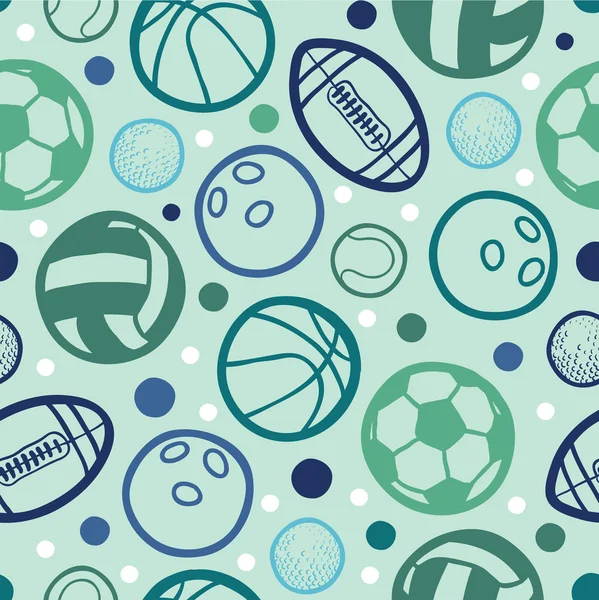 Sports balls seamless patterns backgrounds