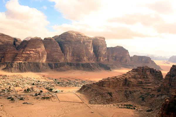 Beautiful view of the wadi rum in Jordan