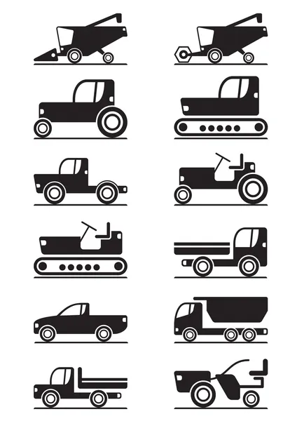 Agricultural machinery icons