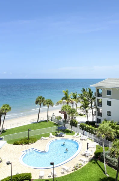 Atlantic ocean and pool in Vero Beach, Florida.