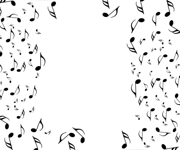 Musical notes isolated on white background.