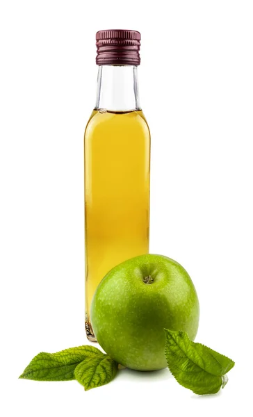 Glass bottle of apple vinegar