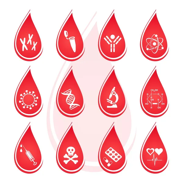 Blood test icons