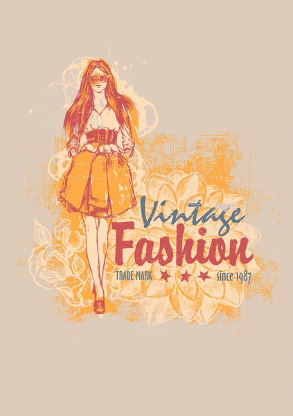 Design Vintage Fashion for clothing store sign board or t-shirt