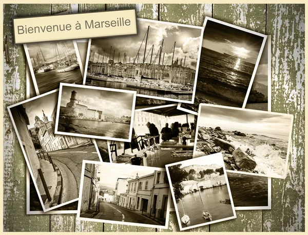 Collage views of Marseille