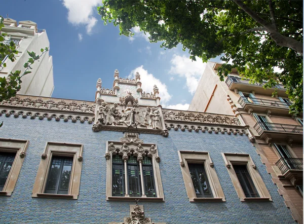 Barcelona architecture, the facade of a residential building