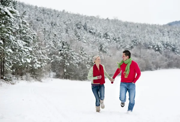 Couple in winter