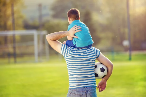 Father with son having fun