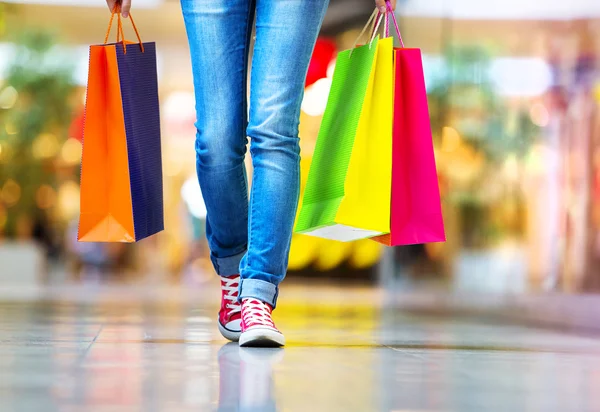 Woman with shopping bags