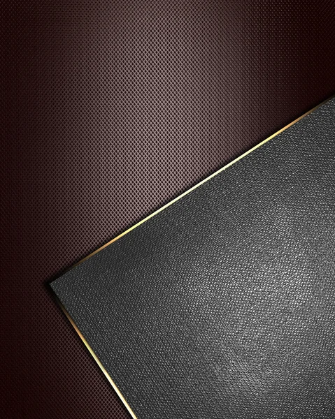 Brown Background with metal nameplate for writing.