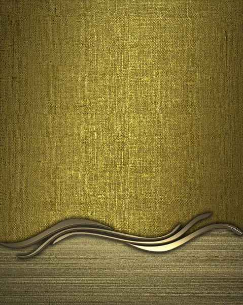 Gold rich texture with golden plate for text