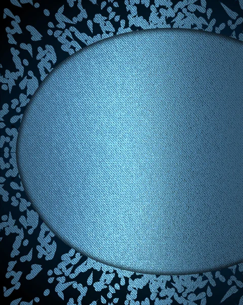 Abstract blue background with a circular plate