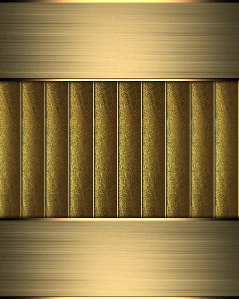 Gold background with gold ribbons and gold edges