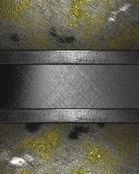 Grunge background with a metallic iron plate
