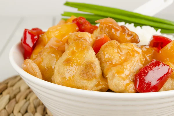 Sweet and Sour Chicken and Rice