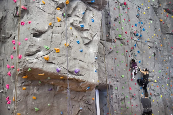 Indoor rock climbing wall
