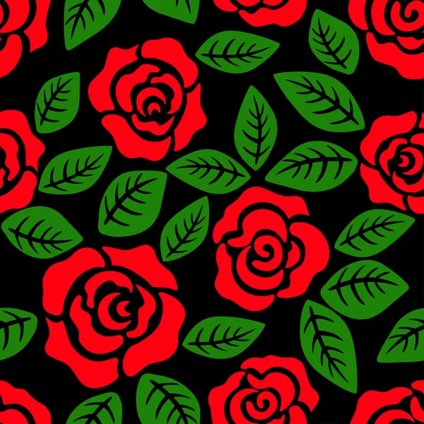 Seamless flower rose pattern