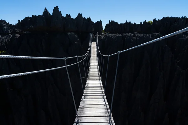 Wooden bridge in Madagascar