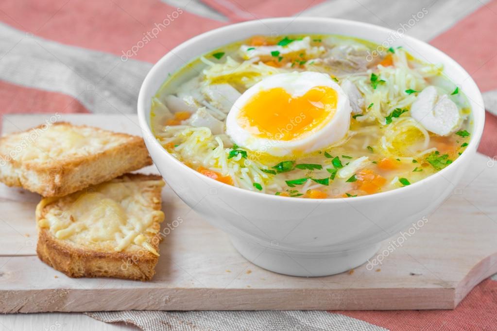Диета Куриный Суп С Яйцом