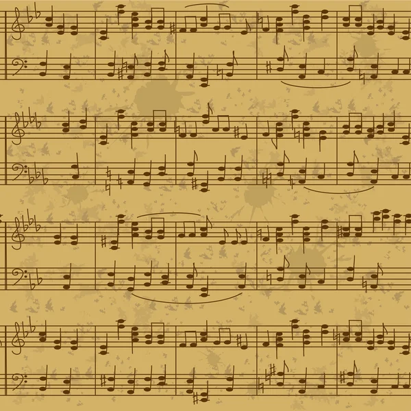 Seamless pattern of music stave notes