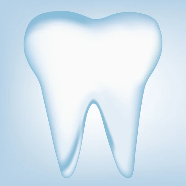Simple tooth design element. vector mesh illustration