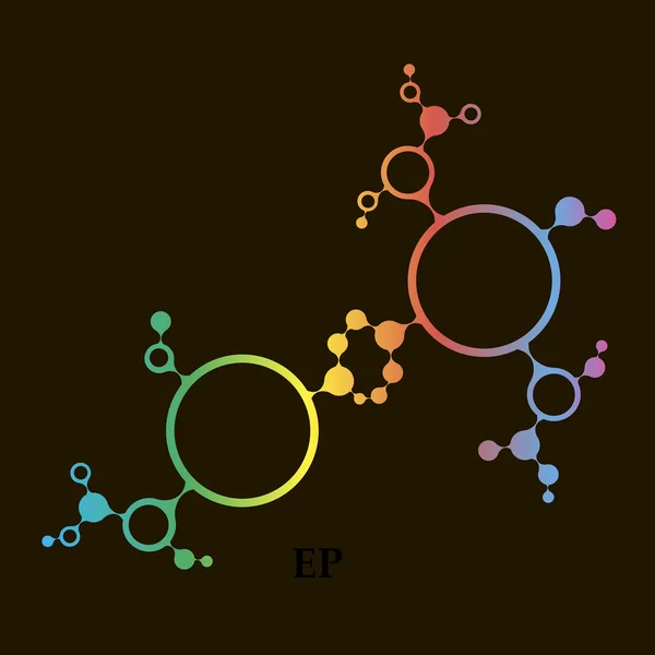 DNA molecule structure background. eps10 vector illustration