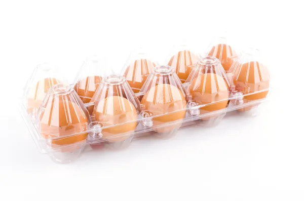 Packed eggs