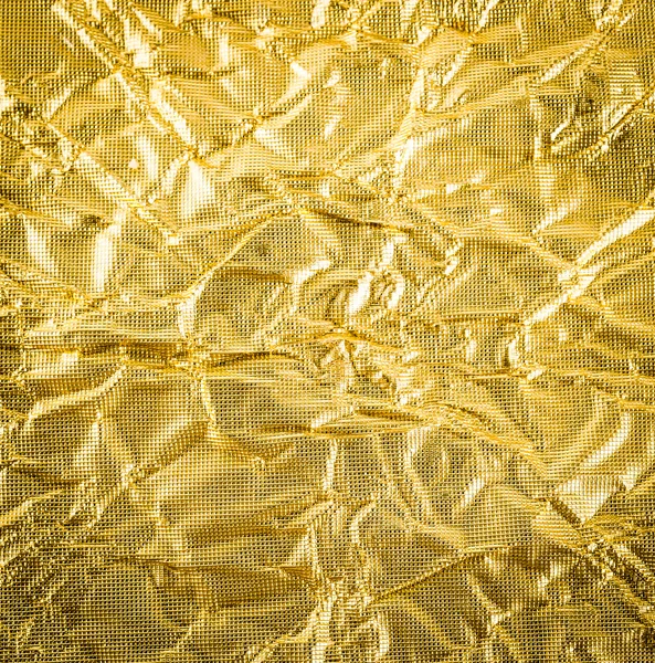 Gold paper crumpled