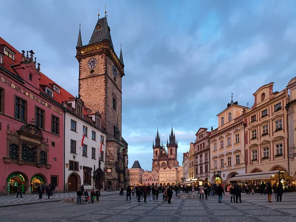 Prague, Old Town City Hall and Church of Our Lady before Tyn