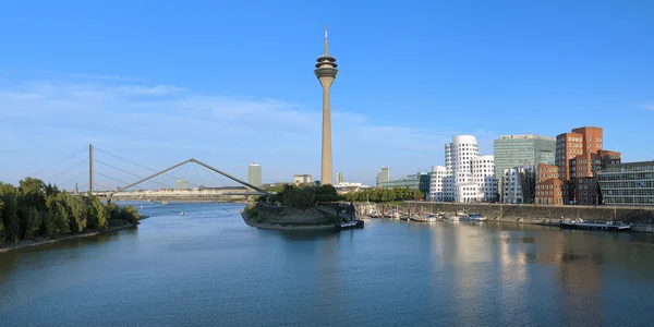 Panorama of the Media Harbor in Dusseldorf