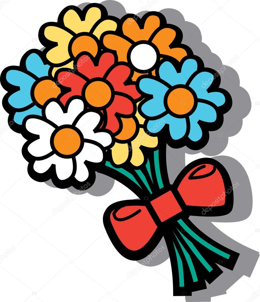 Cartoon flowers — Stock Vector © ClipArtGuy #17254027