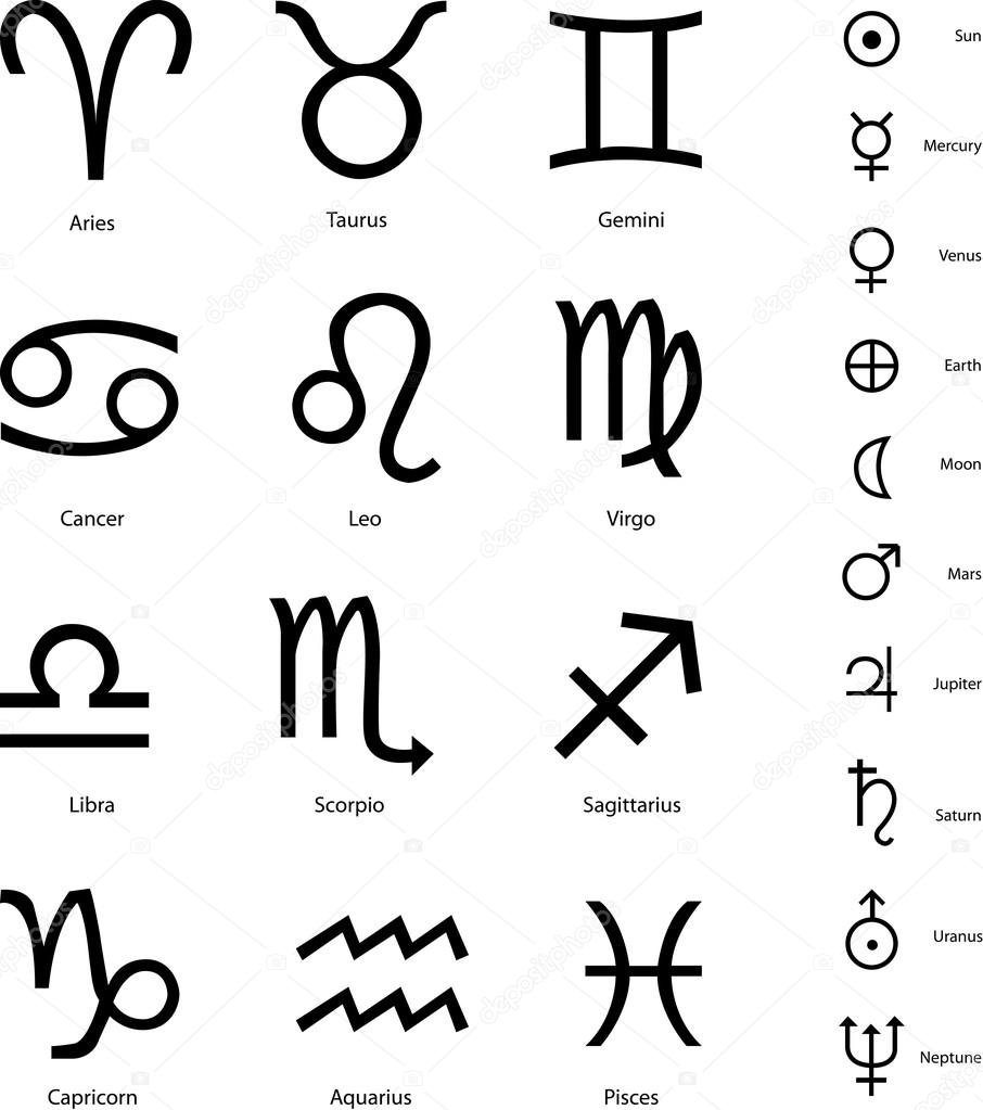 Zodiac signs — Stock Vector © Jktu_21 16835557