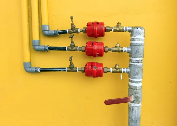 Water pipes and meter