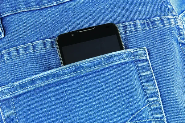 Phone in jeans pocket