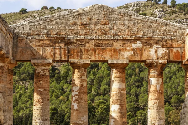 Greek temple in the ancient city of Segesta, Sicily