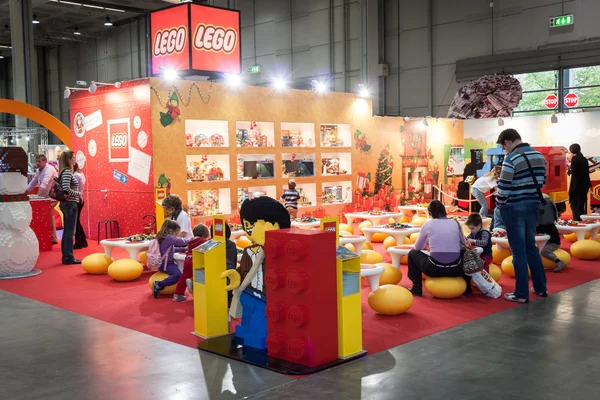 Lego stand at G! come giocare in Milan, Italy — Stock Photo #36287065