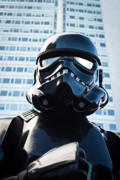 People of 501st Legion take part in the Star Wars Parade in Milan, Italy