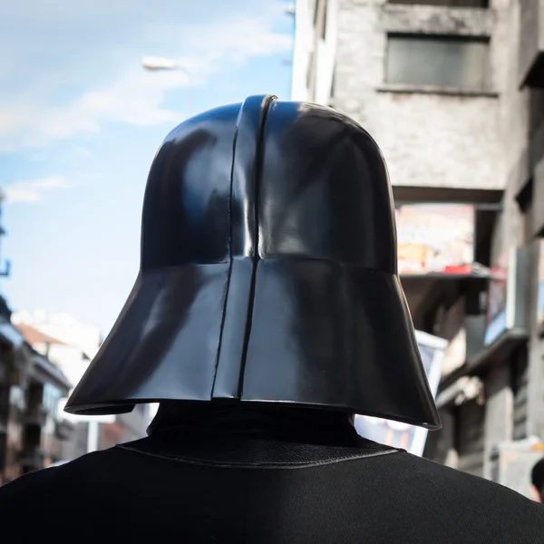 People of 501st Legion take part in the Star Wars Parade in Milan, Italy