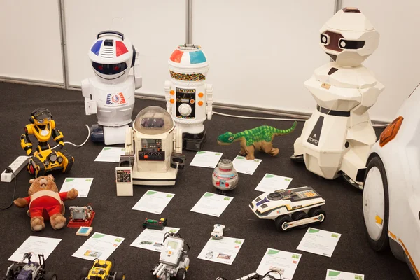 Vintage robotic toys at Robot and Makers Show