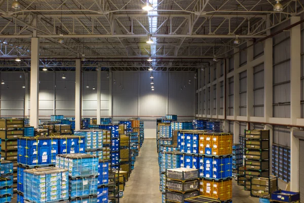 Interior of new large and modern warehouse space