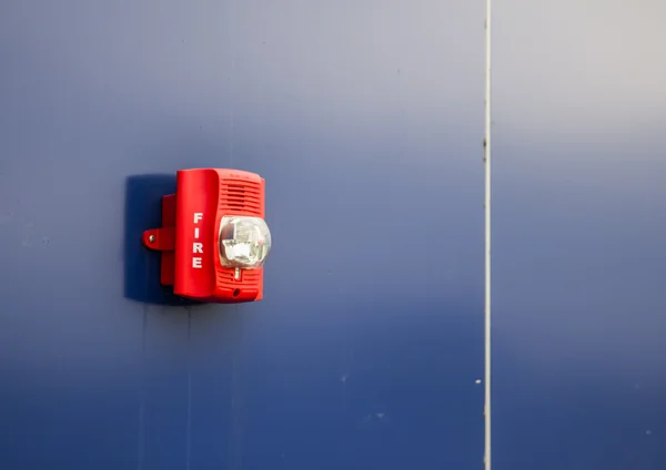 A fire alarm with built in strobe light to alert in case of fire
