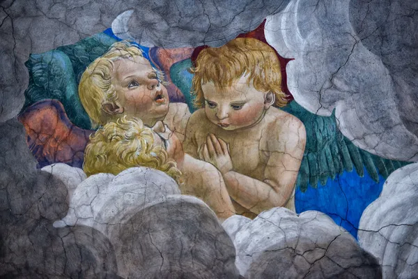 Angels medieval painting