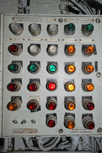 Submarine control panel