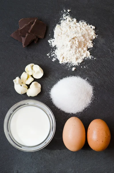 Simple ingredients for cake