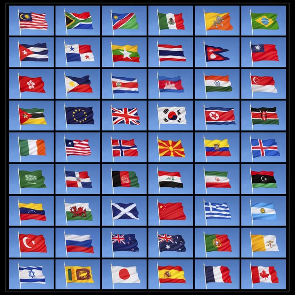 flags of the world — Stock Photo #35545335